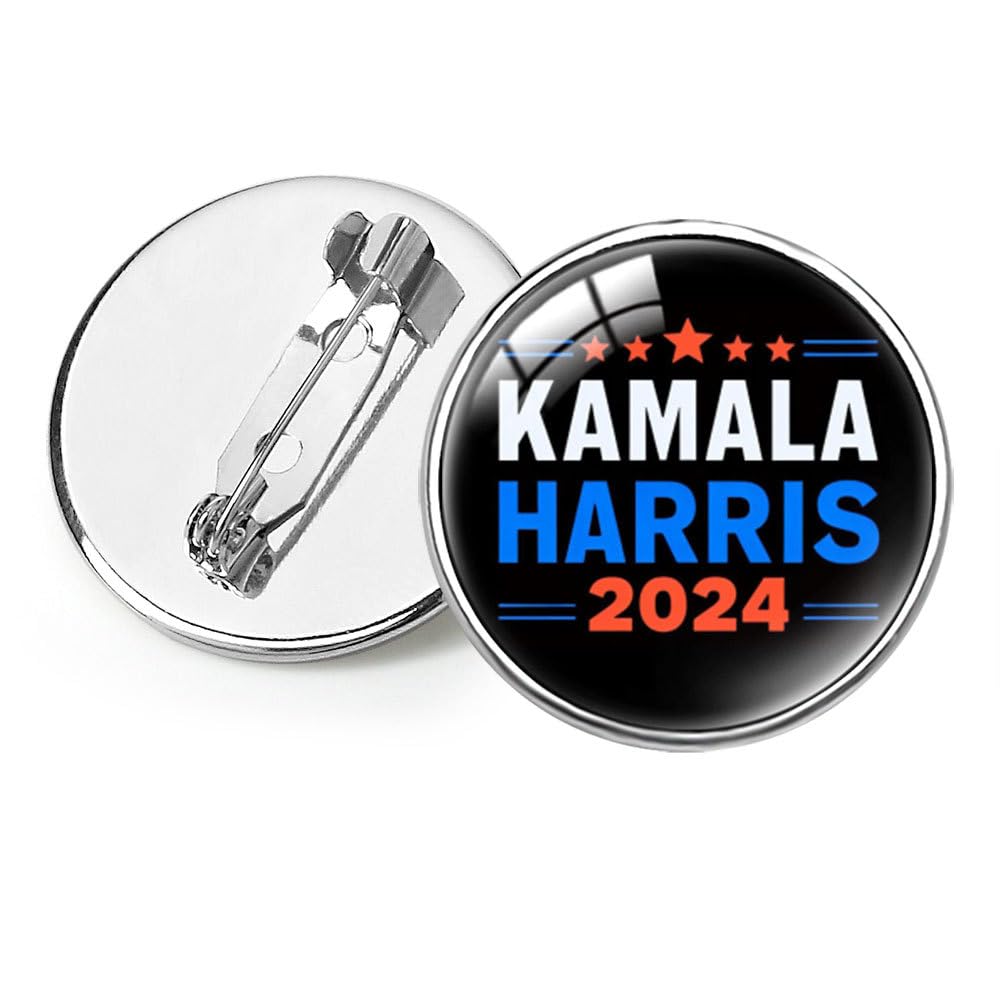 4 Pack Kamala Harris pin, presidential campaign buttons, pin merchandise, Kamala Harris for president button brooch, cat lady