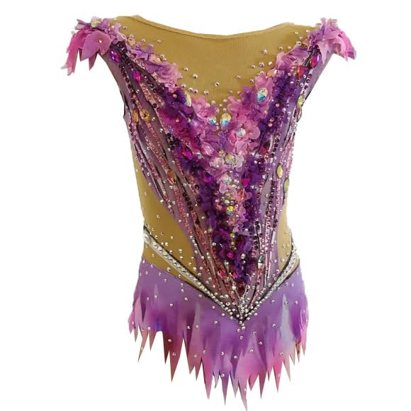 Hynjxjy A,11/13, Children Gymnastics Leotards Girls' Ice Skating Dresses Ballet Dance Competition Costume Figure Skating Skirt