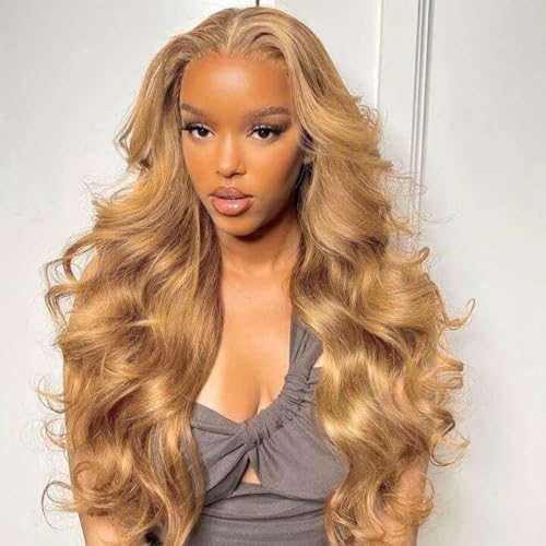 X-Tress 13x6 HD Swiss Lace Front Wig Glueless for Women 32 Inch Body Wave Human Hair Look Wig Black - Image 4