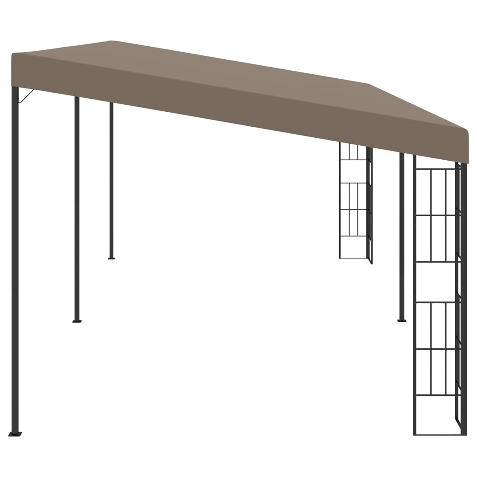 ARKEM Gazebo a Parete 6x3 m Talpa in Tessuto,Gazebo Pergola Con Telo Impermeabile Richiudibile E Struttura Rettangolare In Acciaio Inossidabile Ad Alta Densità, Per Arredo Giardino, Terrazzo e Attivit