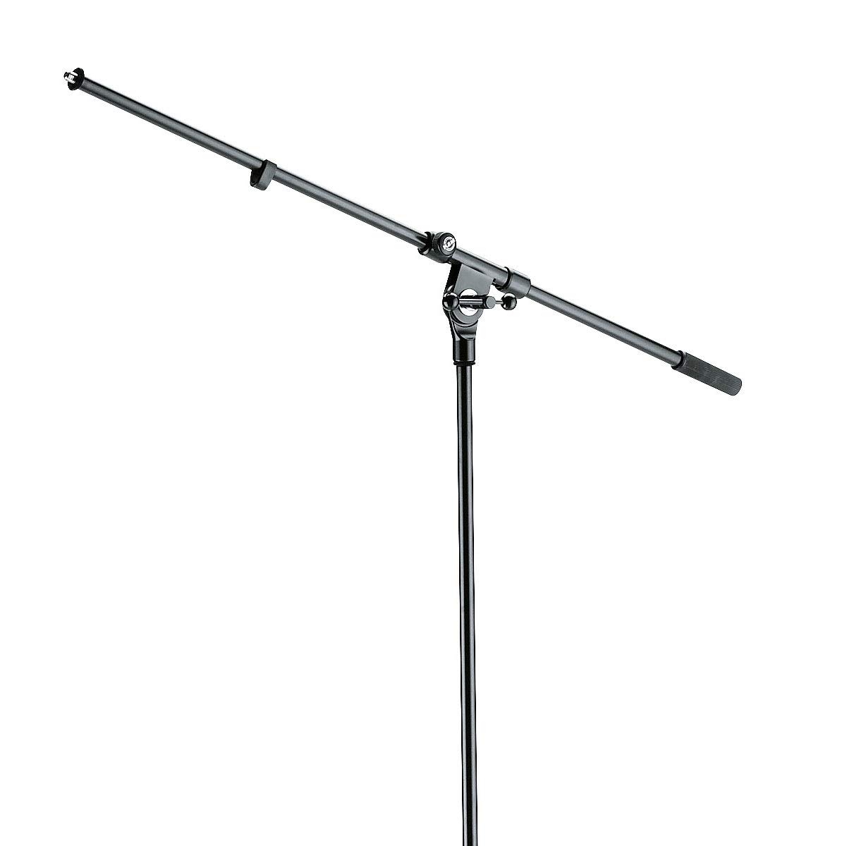 K&M 210/2 Mikrofonstativ Mikrofonständer mit Galgen + keepdrum STB01 Stereo-Schiene