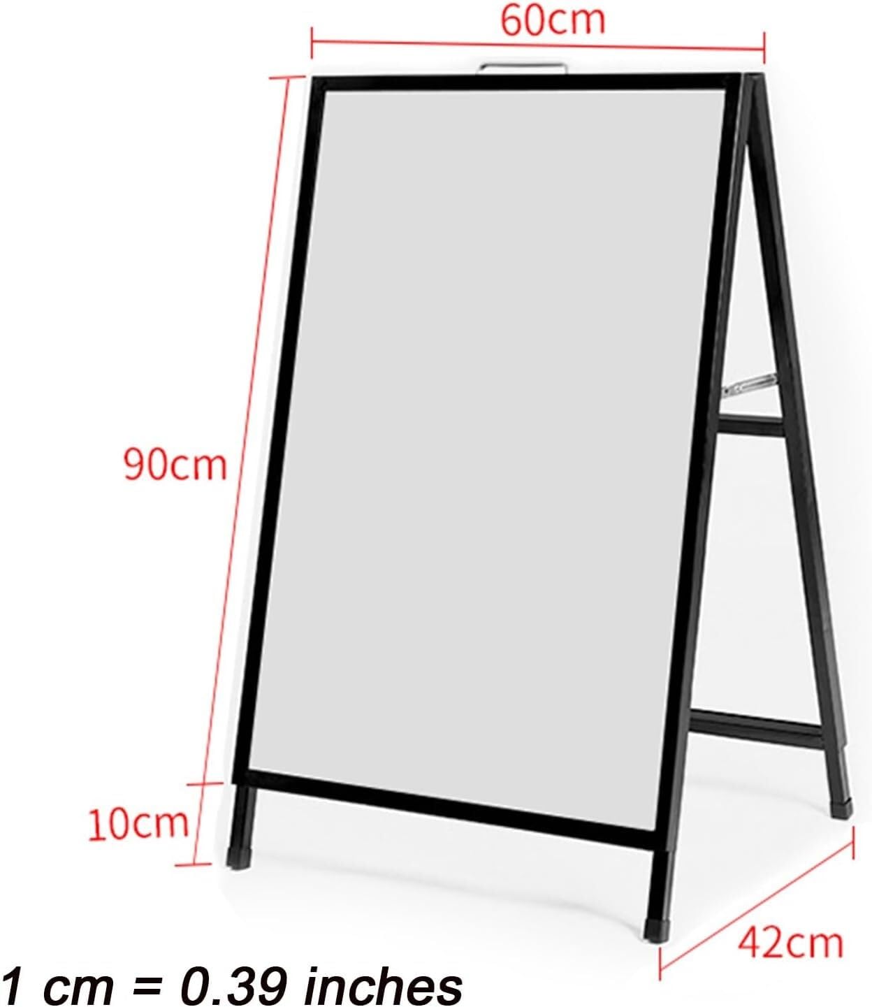 Soporte for Carteles, Vista Horizontal, Tablero de pavimento Lateral, Soporte Plegable for anuncios, Estante publicitario Soporte para Carteles