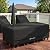 Porch Shield Patio Table Cover - Waterproof Outdoor Dining Table and Chairs Furniture Set Cover Rectangular - 90 x 64 inch, Black
