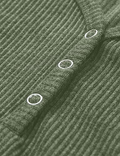 Merokeety Women's Sleevless V Neck Tank Top Solid Color Summer Basic Tees Shirts Green #TOP4