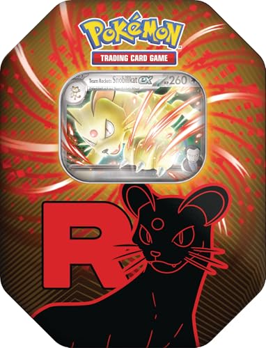 Pokémon - Jeu DE Cartes À COLLECTER : Tin-Box Team Rocket - Snobilikat-ex (1 Carte Promo holographique & 4 boosters)