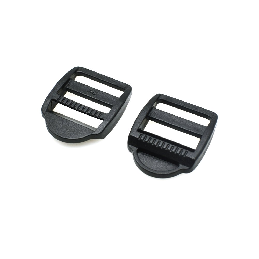 10pcs Ladder Lock Slider Plastic Buckles Belt buckle Package Accessories Black (1