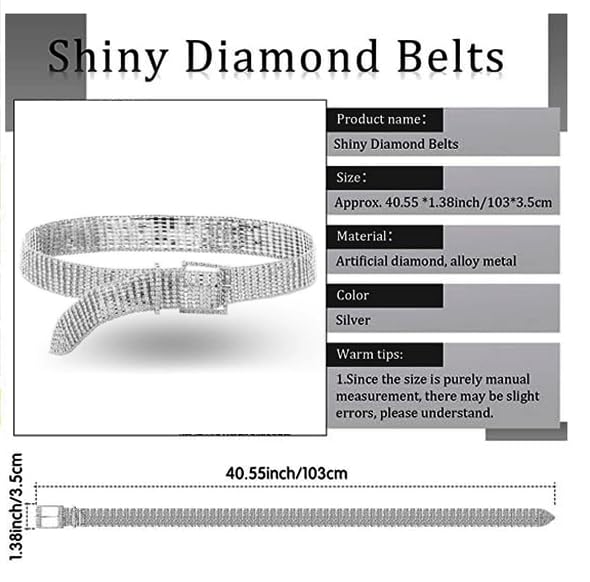 Image of Dubulle Womens Belt Chain Leather Belts Vintage Western Adjustable Elastic Double Buckle for Cowboy Pant Dress