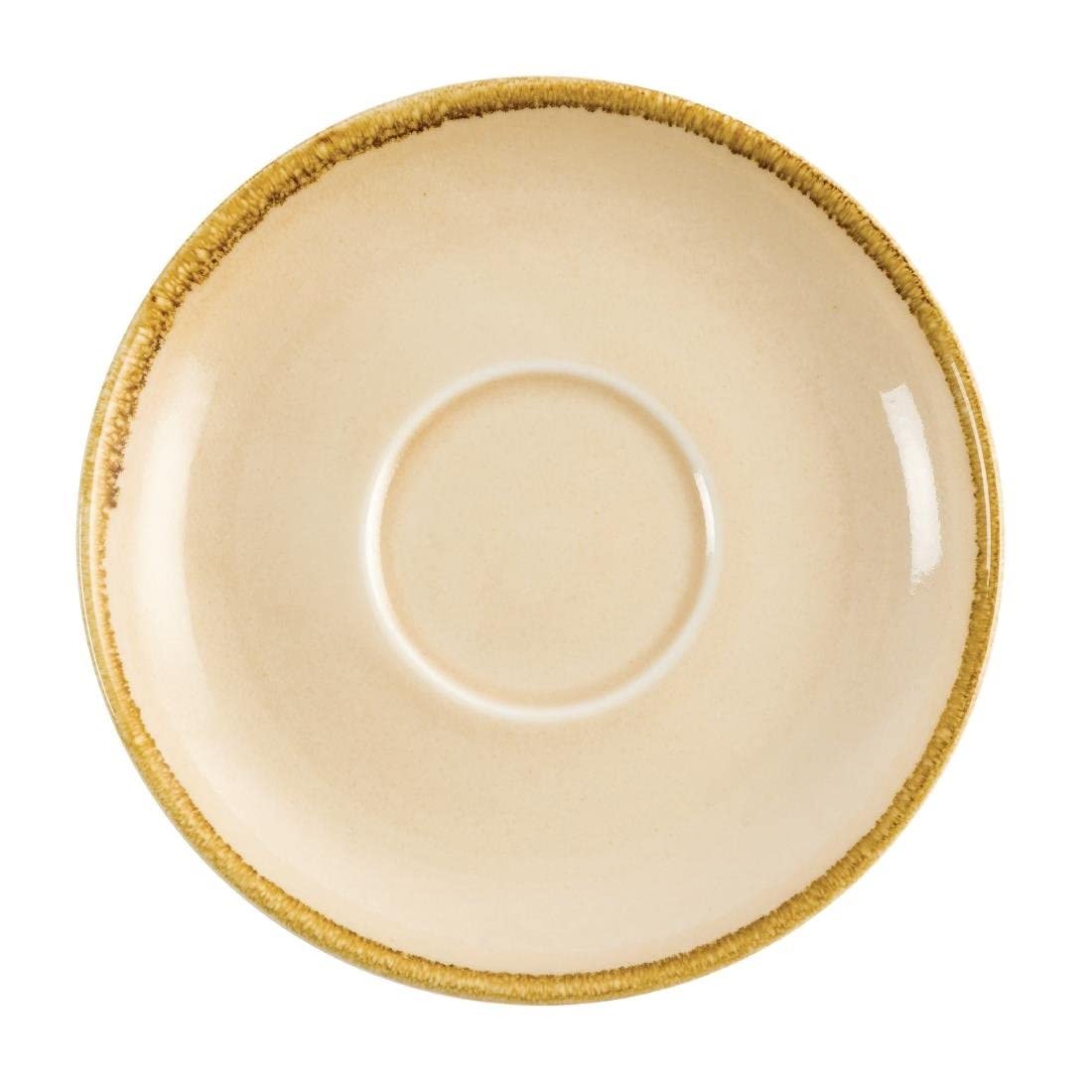 Olympia Kiln Cappuccino Saucer Sandstone 160mm (6 Pack)