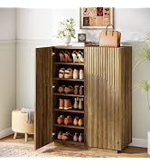 Tribesigns Shoe cabinet with 2 doors, 6 storey shoe cabinet for the entrance, 25 pairs of hou...