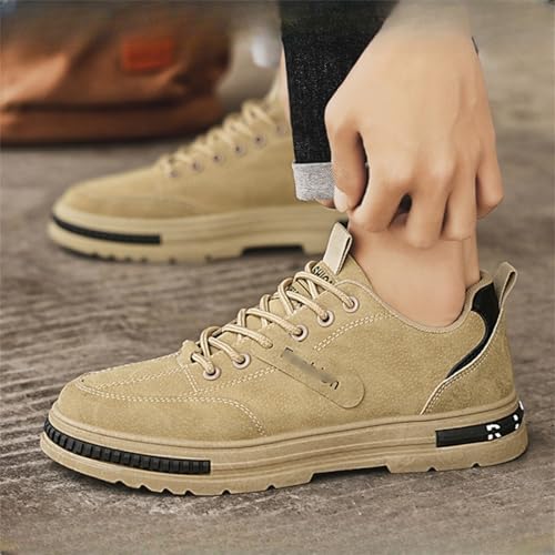 Men's Casual RoundToe Sneakers Slip Resistant Low Heel Breathable Walking Shoes for Comfortable Daily Wear3
