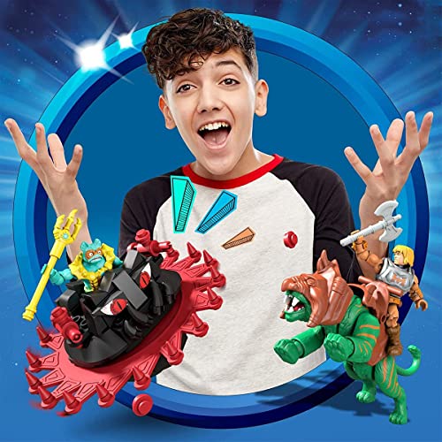 Maîtres de l'Univers Mega Construx, Tigre de Combat Contre Roton à Construire, 171 pièces, Jeu de Briques de Construction, 8 Ans et Plus, GPH23