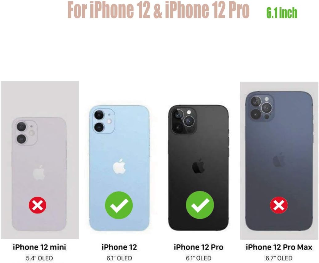 for iPhone 12/12 Pro Case, Slim Soft TPU Full Protective Clear Phone Cover with Art Design, Glitter Sparkle Shiny Pearl Luster Blue Gold Marble - Image 2