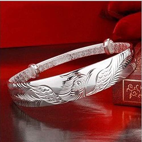 MAIHAO Fashion Jewelry Women's 925 Sterling Silver Folk-Custom Phoenix Bangle Bracelets - Image 3