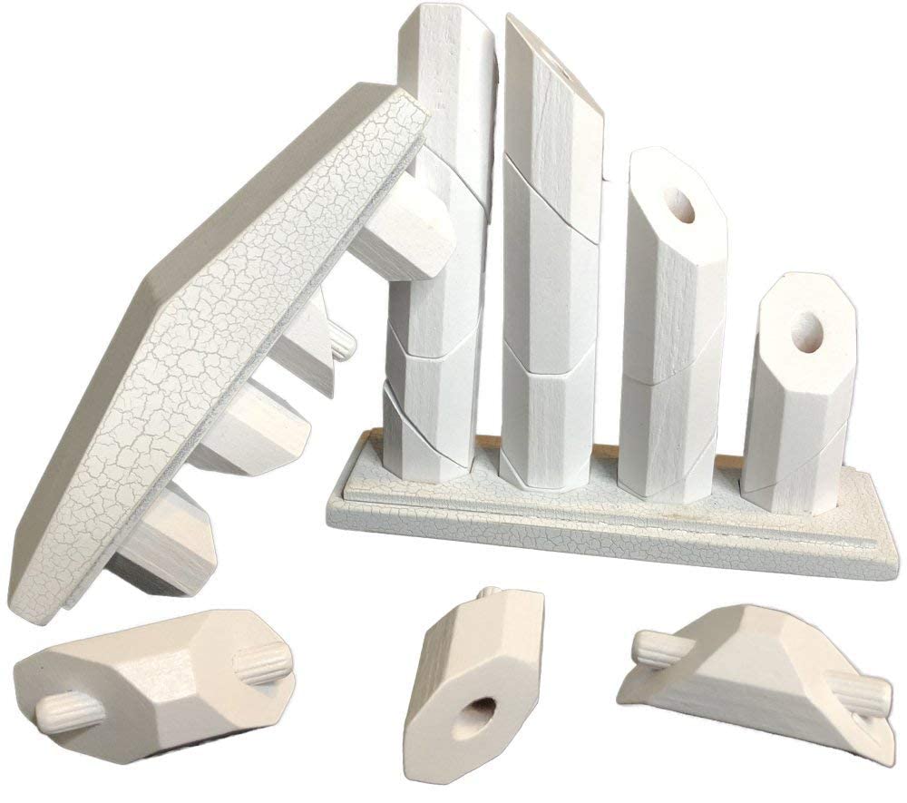 Project Genius True Genius - Greek Parthenon Brainteaser Puzzle, Wooden Puzzle, Assembly Puzzle, Disassembly Puzzle, Brain Teaser, 3D Puzzle