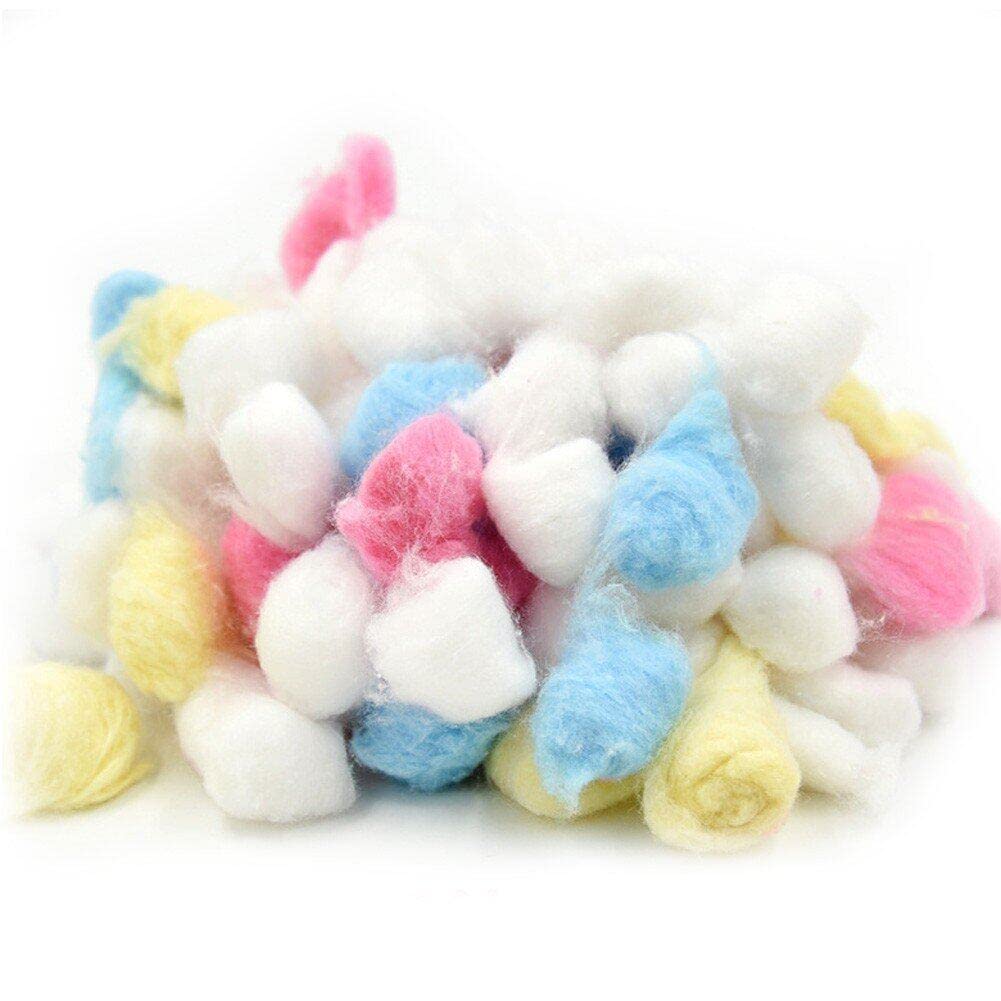 Lpitoy 100pcs Colorful Winter Keep Warm Cotton Ball Cute Cage House Filler Supply for Hamster Rat Mouse Small Animals Supplies
