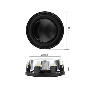 Amazon.co.jp: BREAUX 2ピース1インチミニスピーカー4 8オーム3W