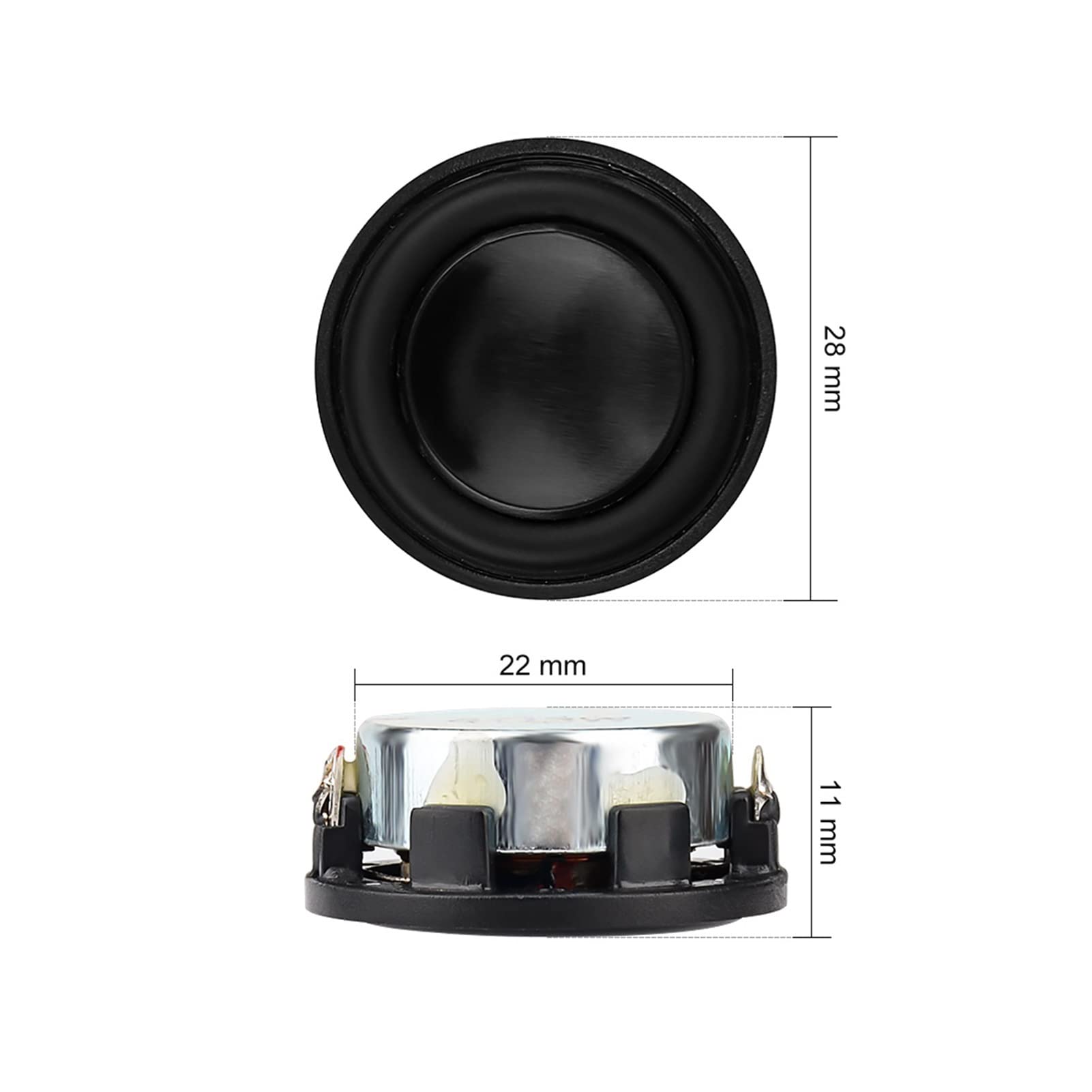 Amazon.co.jp: BREAUX 2ピース1インチミニスピーカー4 8オーム3W