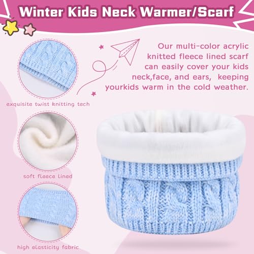 Image of ZOORON Kids Winter Hat Gloves Scarf Set, Girls Boys Hats Beanie with Pom