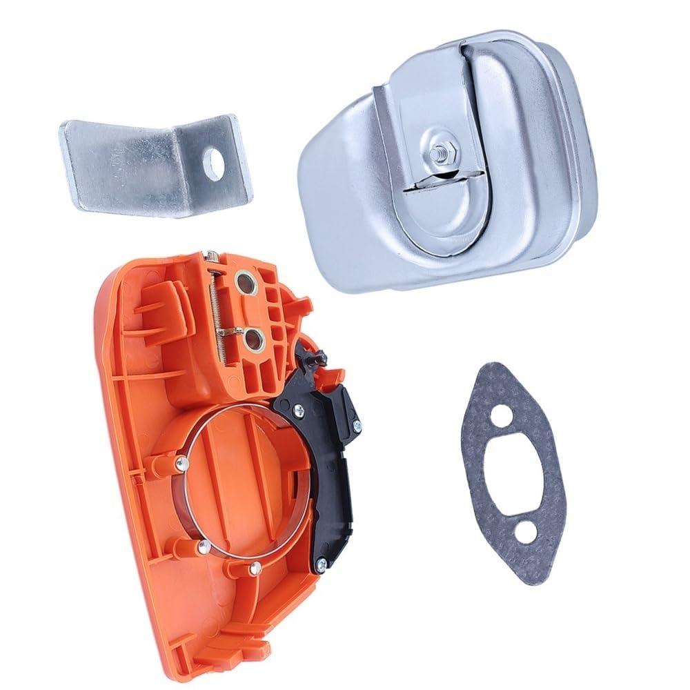 Tapa de Embrague con Freno de Cadena Compatible con motosierras 235, 240 y 235E. Repuesto con Junta y atrapacadenas.