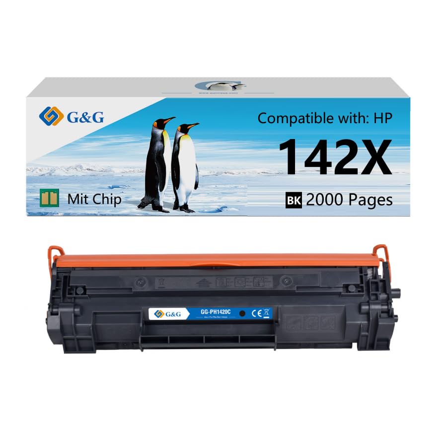 Toner HP 142X W1420X compatible noir avec puce pour imprimantes LaserJet M110w et MFP M140w