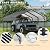 Nuturelly 12x15 Metal Carport, Heavy Duty Outdoor Vehicle Shelter with Steel Roof and Reinforced Frame for Car, Truck, SUV, Boat and Tractor, Gray