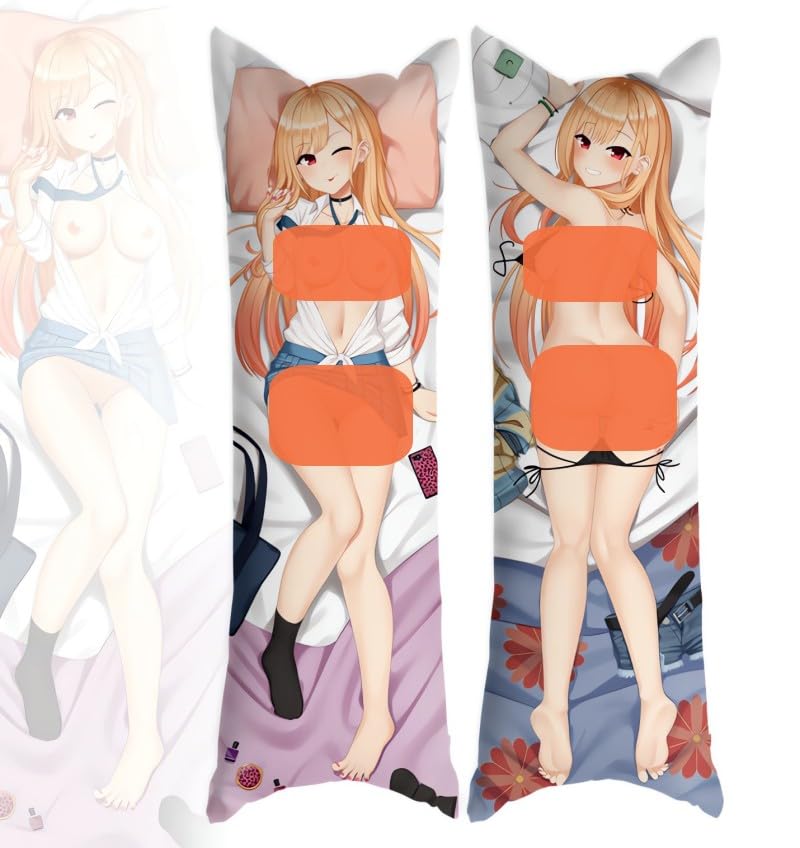 Dakimakura Mushoku Tensei 20"x59"Anime Pillowcase Double-Sided Pattern Hugging Body Pillow Cover Case (B)