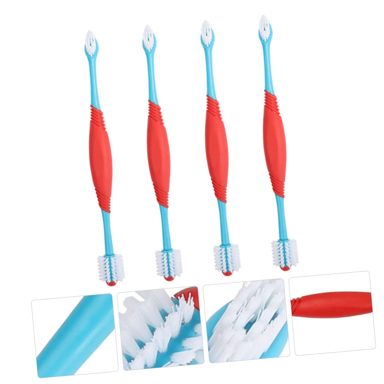 YARNOW 12pièces Brossettes à Dents Manuelles Pour Chiens Et Outils De Soins Dentaires Pour Animaux De Compagnie Nettoyage Plaque Débris Pratique Pour Petits Animaux