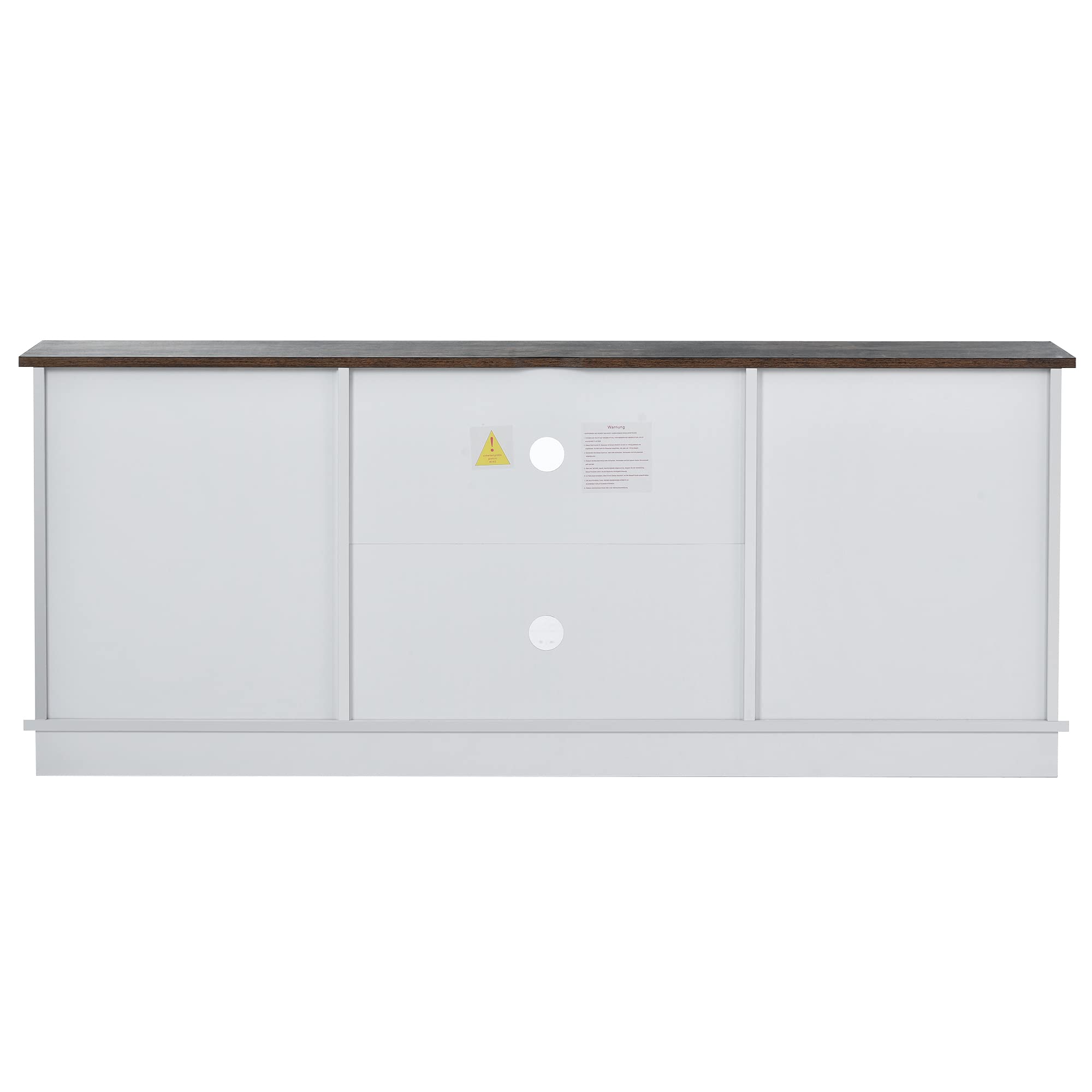 Mensole regolabili per soggiorno, grande mobile TV, con 2 classiche ante scorrevoli, design moderno, 150 x 40 x 60 cm