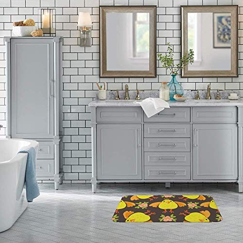 Tapis de bain sécurisé antidérapant grand format en velours corail - 4