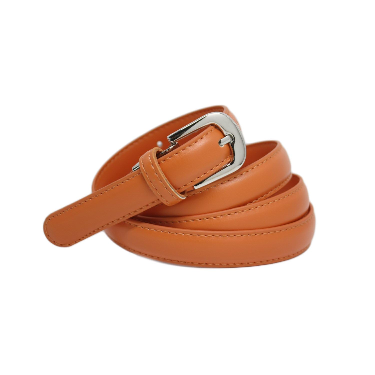 Cintura Donna Classica In Pelle Bovina - Larga 2,3 Cm, Lunga 100 Cm, Senza Etichette