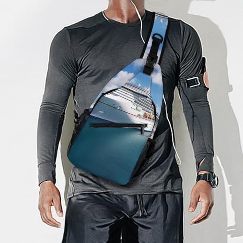 Mochila cruzada tipo sling para senderismo y uso casual miniatura 7
