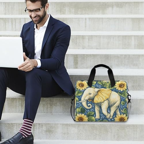Funda portátil para laptop 15.6 pulgadas con pintura de elefantes miniatura 3