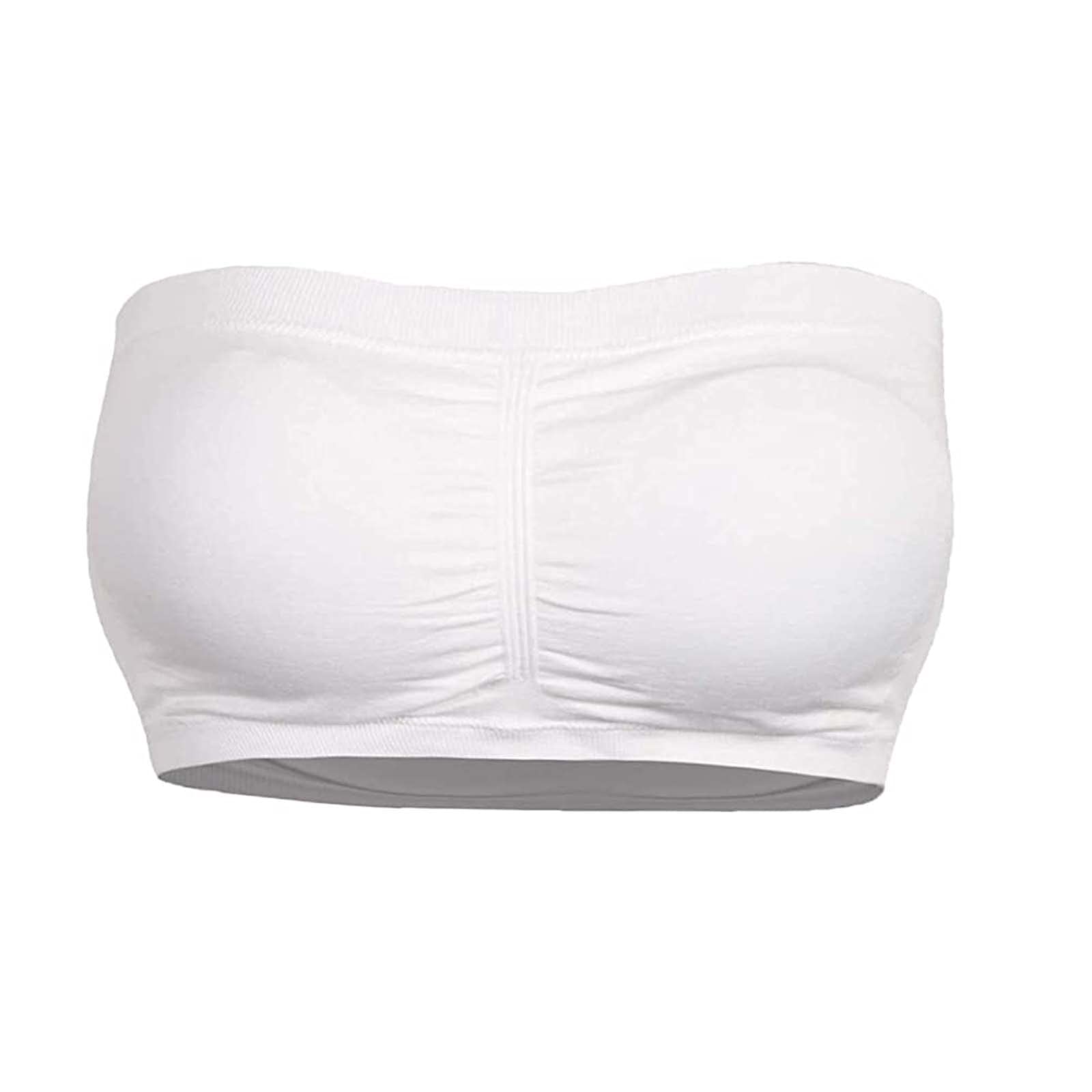 ES Sale Padded Women's Packs Bandeau 5 Crop Bralette Top Seamless Bra Strapless Bras for Women Non Wired Tshirt Bandeau Bra for Women ES