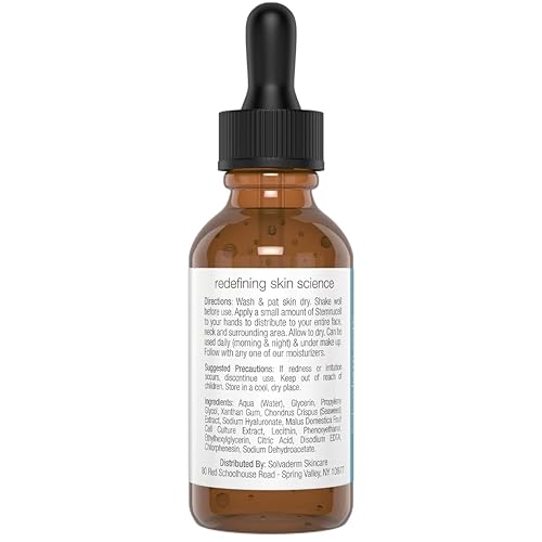 Miniatura 2 de Solvaderm Stemnucell - Suero facial antienvejecimiento – Reduce arrugas, líneas finas y líneas de expresión – Células madre vegetales, péptidos y