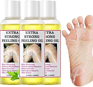 Yellow Peeling Oil, Extra Strength Peeling Oil for Dark Skin, Exfoliating Peeling Solution for Body All Skin Type, 3.88 Fl Oz / 110ML