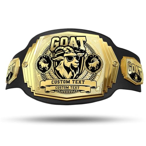 TrophySmack GOAT 6lb Custom Championship Belt (Greatest of All Time)