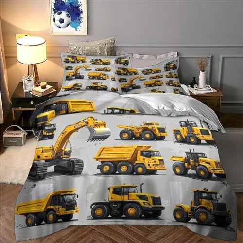 Housse de couette véhicules de chantier pour décorer la chambre enfant - 6