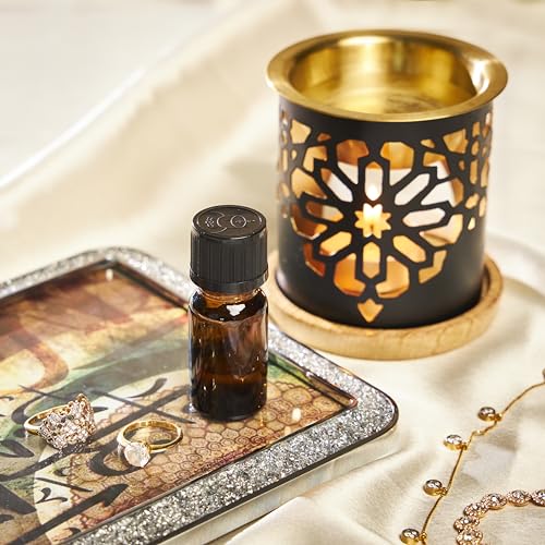 Quemador de aceite y difusor de oud Dukhni con 3 aceites esenciales de 10 ml miniatura 5