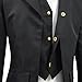 COSSKY Boys Gothic Tailcoat Jacket Steampunk Long Coat Halloween Costume (Black, 12)