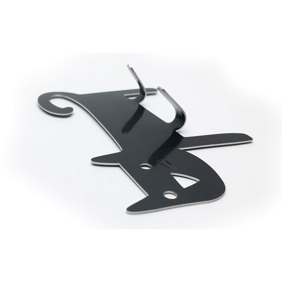 Toallero 3 Ganchos Adhesivos Ganchos para Toallas Ganchos Autoadhesivos para Albornoz 2 Ganchos Ganchos Decorativos de Pared Creativos para Gatos Toalleros de Acero Inoxidable Ganchos