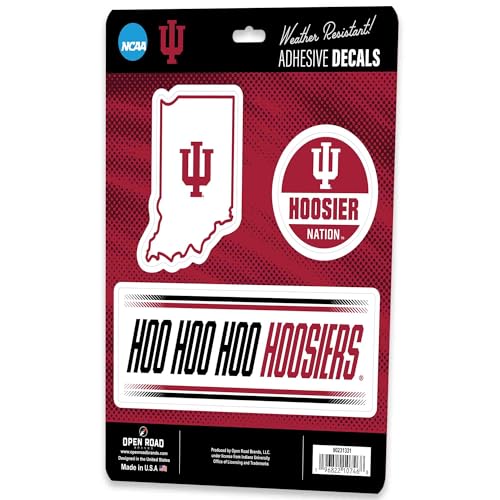 Autocollants Indiana University vinyle imperméable vitre et auto - 3