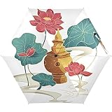 KAAVIYO Réchaud À Feuilles De Lotus Fleur Pliable Pliant Parapluie Protection UV Petit P...