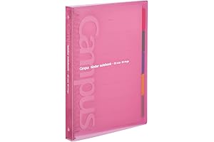 Kyoko Campus Slide Binder with 5 Tab Dividers - Middle Type, B5