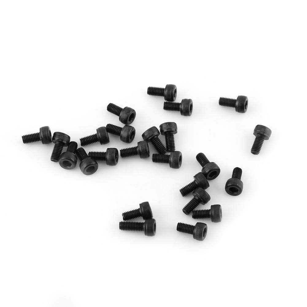 M3 Hex Socket Screws 2.9 Grade Alloy Carbon Steel Socket Cap Head Screw Grade High Tensile Hex Screws for High Strength Fastener(M3*50mm（Partially Threaded）-24pcs)