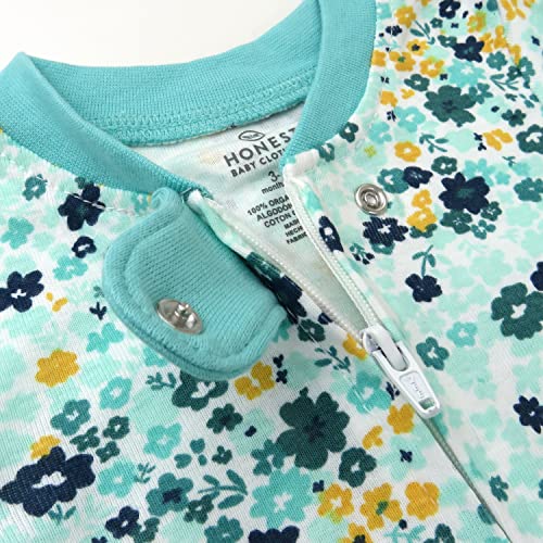 Image of HonestBaby Baby 2-Pack Organic Cotton Footed Pajama Sleep & Play