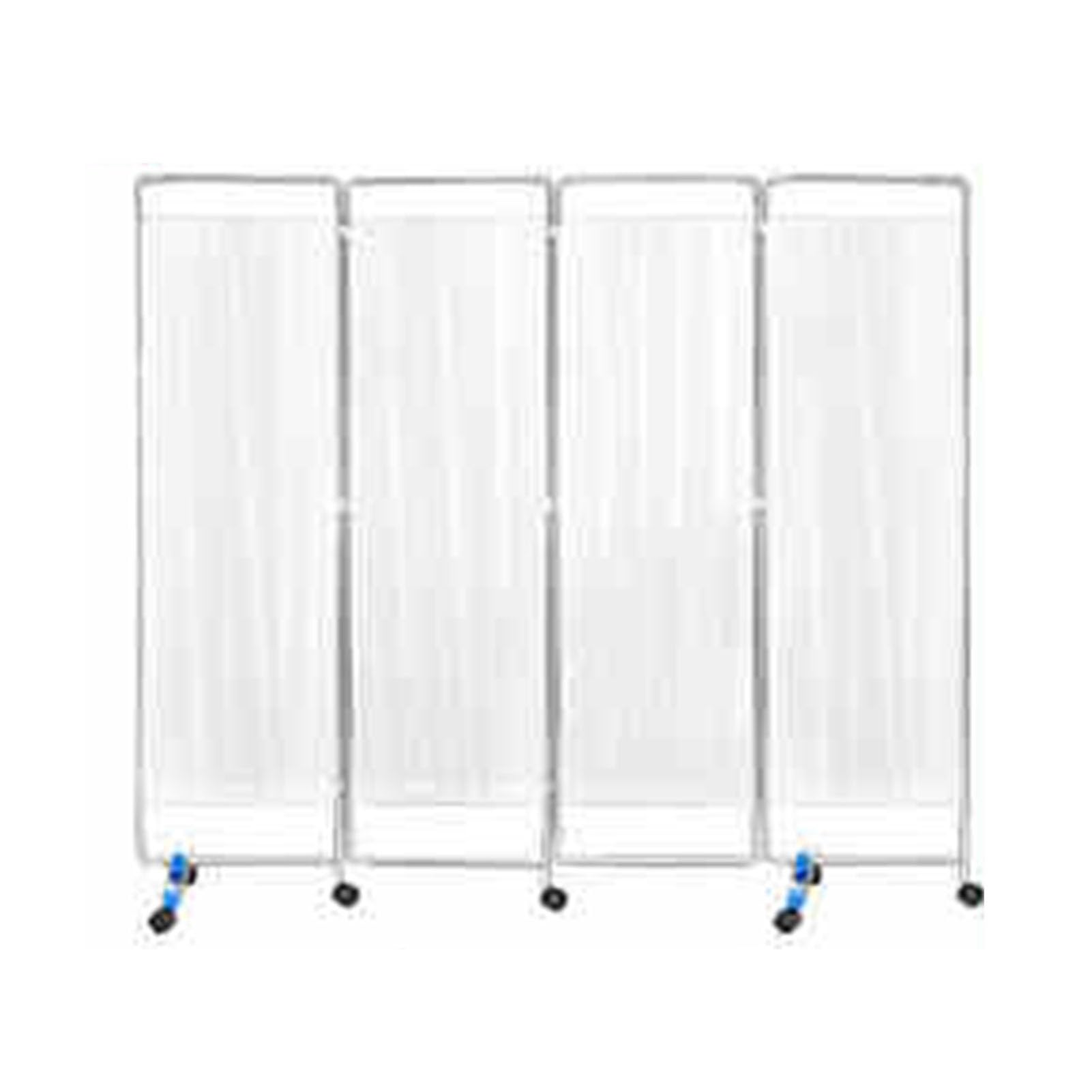 Paravent médical barrière temporaire mobile séparateur pliable 4 pièces