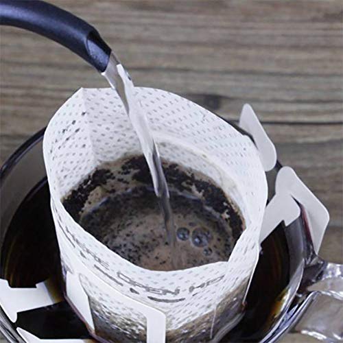 500 Stück Kaffeefilter, Tropfen, Tasche, tragbar, hängend, Ohrenstil, Kaffeefilter, Papier, Büro, Reisen, Kaffee und Tee