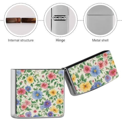 Estuche clásico para encendedor cobre con patrón floral miniatura 5