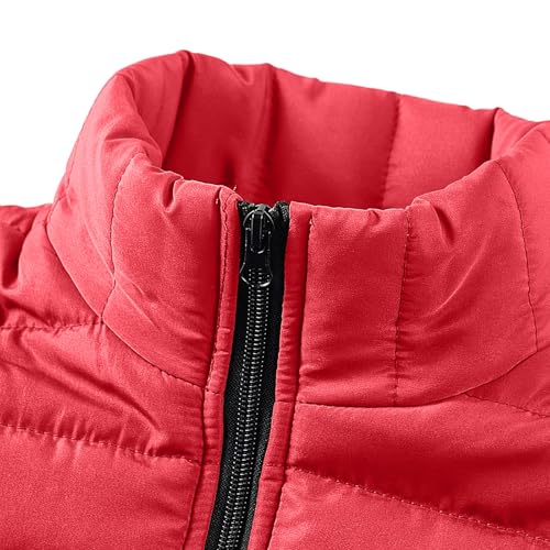 Puffer Vest Men Full Zip Up Water-Resistant Winter Outwear Sleeveless Warm Jacket Big and Tall with Zipper Pockets 20253