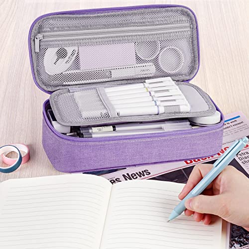 Image of WEMATE Pencil Case, Large Storage Organizer, Makeup Bag, Teacher Must - have, Big Pencil Pouch, Marker Case for College